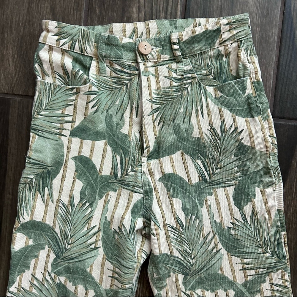 Show Me You Mumu Women’s Cropped Hawn Trouser in Bamboo Palm Sz 27 - Picture 4 of 9